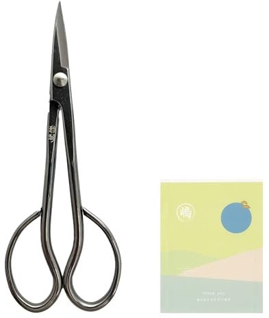 Turumaki Hamono Bonsaischere - Satsuki Made in Japan Rostfrei 18 cm - Edelstahl - Bypass - Stahlblau - Traditionell