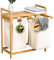 Floordirekt Wäschekorb aus Bambus, Wäschesammler mit 2 Fächern, Wäschekorb für Schmutzwäsche, Wäschesortierer Holz mit große Wäschebox (Dakota)