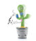 InnovaGoods Cactus Ballerino e Parlanchino Ricaricabile con Musica e LED Multicolore, Colore Giallo, 8435527827014