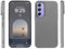 PanXCase Cover per Samsung Galaxy A54 5G - Custodia con Texture in Pelle e TPU Silicone Ultra Sottile Morbida Leggero Antiurto Anti-graffio Anti-impronta Case (Grigio)