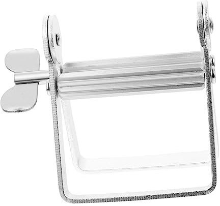 TOVINANNA Home Toothpaste Squeezer Hair Salon Squeezer Tool Silver Squeeze Paste Tooth Toothpaste Removal