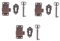 SHINEOFI 1 Jeu Serrure Décorative Pour Lot De Verrous Antiques Pour Rustiques 3 Pièces