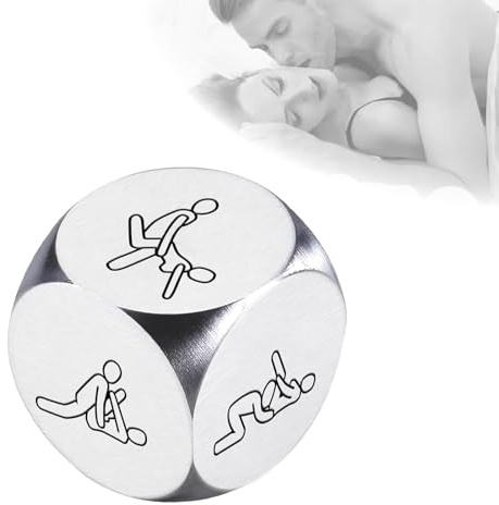 Sex Würfel,Sex Würfel Paarm,Paar Spielwürfel für Paare Sex Spiel,Edelstahl Paar-Sex-Würfel,Geschenke für Männer Entscheidungswürfel Jahrestag Geschenk Hochzeitstag Geschenke