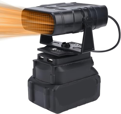 Kabellose Tragbare Autoheizung, 170 W Schnell Aufheizender Auto-Entfroster und Entnebelungsgerät, Batteriebetriebene Raumheizung mit 12000-mAh-Akku