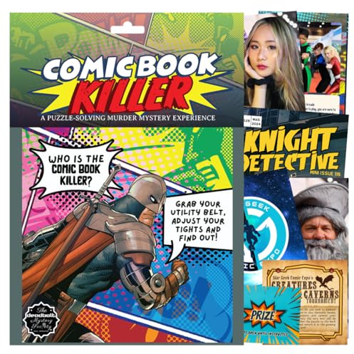 The Deadbolt Mystery Society Comic Book Killer: Murder Mystery Game - Suche nach Hinweisen, löse Rätsel, beseitige Verdächtige, löse alleine oder mit einer Gruppe