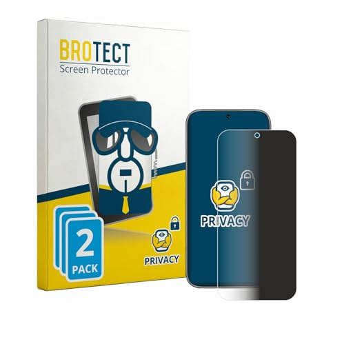 BROTECT Blickschutzfolie für Honor 600 | 2 Stück Anti-Spy Displayschutz Made in Germany Smartphones und Handys Privacy Screen Protector Blaulichtfilter Klare Folie