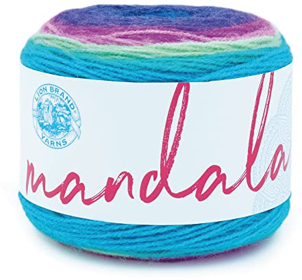 Lion Brand Yarn 525-220 Mandala Yarn, Troll, One Skein