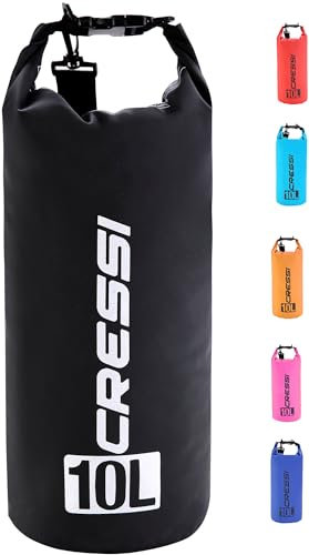 Cressi Sub S.p.A. Dry Bag Premium Sac 100 Pour cent Étanche Imperméable - Flottant Haute Qualité Noir 15 L
