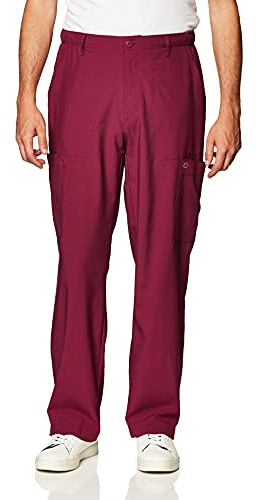 WonderWink Men's Cargo Pocket Pant Pantaloni del Camice Medico, Vino, S Uomo