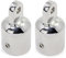 HSEAMALL Bimini Top Eye End Cap Passend für OD Rundrohre, Edelstahl Heavy Duty Boot Bimini Top Caps Canopy Fittings für Marine Hardware (25mm-2 PCS)