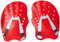 Speedo Unisex Erwachsene Tech Paddel Handpaddel für Schwimmen | Trainingshilfen Trainingsausrüstung, Lava Red/Chill Blue/Grey, M