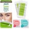 Nad's Augenbrauenwachsstreifen - Facial Hair Removal für Frauen - Eyebrow Wax Kit mit 6 Augenbrauenwachsstreifen + 6 beruhigende Öltücher + 2g Hautschutzpulver, 1 Stück