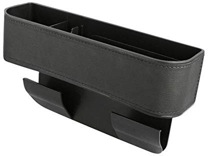 Autositz Gap Aufbewahrungsbox Organizer,MoreChioce Universal Auto Seat Gap Organizer Multifunktionale Konsolentasche Spalt Getränkehalter Autositz Seitliche Aufbewahrungsbox Ablagefach,Schwarz