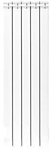 Fondital 82HAM01405 Radiatore in alluminio estruso Garda DUAL 80, 1200 mm, 5 elementi, bianco
