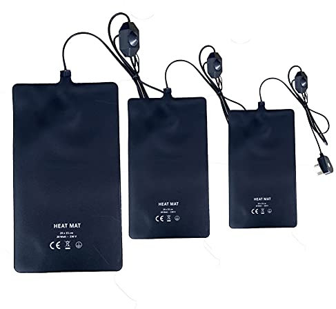 SuperReptile Reptile Vivarium PVC Heat Mats Heating with Temperature Adjustment - 4 Sizes (40w (60cm x 40cm))