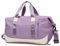 Tokeya Sac de Sport Femme Fille avec Compartiment Chaussure et Poche Humide, 40L Pliable Sac de Voyage, Impermeable Sacs Fourre Tout Leger Sac Weekend à Bandoulière pour Fitness Piscine Sport, Violet