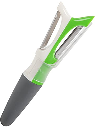 Prep Solutions Stainless Steel, Dual-Sided Produce Peeler and Blemish Remover