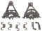MDS Ersatzteile Halterung Lager Befestigung Lager für Korbablagen für Geschirrspüler Unterkorb kompatibel mit Bosch Siemens00428344 428344