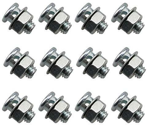 MEETOOT 12pcs Cable Anchor Bolt for Bicycle Brake Line Brake, Bicycle Moped MTB Mountain Bike Brake Cable Adjuster Clamp Lock Screw Bolt