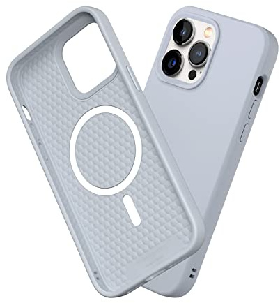 RHINOSHIELD Case Compatible with [iPhone 14 Pro Max] | SolidSuit Compatible with Magsafe - Shock Absorbent Slim Design Protective Cover with Premium Matte Finish 3.5M / 11ft Drop Protection - Ash Grey