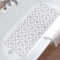 Lurowo Tapis de Douche Antidérapant, Tapis de Bain en Luffa PVC avec Drain, Tapis de Massage Doux Séchage Rapide pour Salles de Bain (40 * 100cm, Motif à Carreaux Gris)