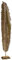 CHICCIE Feder Skulptur Gold 137cm Eisen - Aufsteller Dekoration Figur Eisenfigur