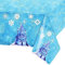 Schneeflocken Tischdecke,54 * 108 Zoll Frozen Party Tischdecke Schneeflocken,Rechteckiger Schnee Plastik Tischabdecke für Frozen Geburtstagsdeko Mädchen Geburtstagsparty Frozen Geschenke Party Dekor