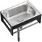 lavabo a parete, Lavelli Commerciale 1 Vasca Autoportante Professionale, Lavabo di Utilità Lavello in acciaio inox a vasca singola, per Garage, Lavanderia, Officina (38x33x21cm)