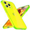 NALIA Klares Neon Silikon Case kompatibel mit iPhone 15 Pro Hülle, Durchsichtig Bunt Leuchtend, Kratzfest Dünn Robust Anti-Gelb Transparent Cover Schutzhülle Handyhülle Bumper Backcover, Farbe:Gelb