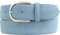 BELTINGER Damen-Gürtel aus Veloursleder 4 cm | Wildleder 40mm Mit Runder Schnalle | Jeansblau 85cm