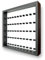 FRAMEPUNK Minifigure Display Case - for 50 LEGO Minifigures - Deep for accessories - Wall Mount - Removable Front - Black Frame, Black Mounts on White