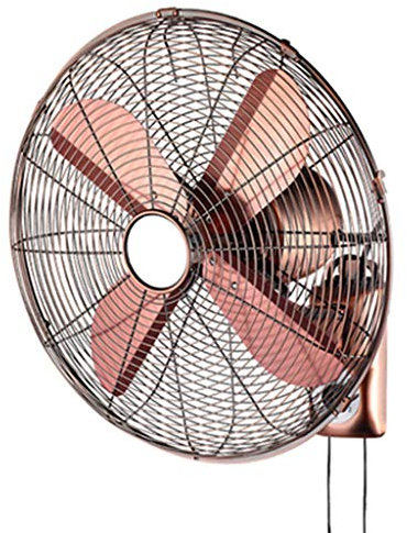 HUNTFF Electric fan All copper retro wall-mounted, household remote control oscillating industrial commercial fan, 14/16/18in