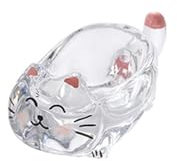 Sauciere Teekanne Niedliche Katzen-Dippschale, transparente Snackteller for den Haushalt und Tomatensaucenbecher aus Glas for die Küche, Zuhause, Eis, Desserts, Suppen Soßiere thermo ( Color : Clear ,