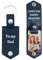 Porte-clés en cuir personnalisé avec photo/texte pour hommes et femmes, porte-clés photo personnalisés, cadeaux commémoratifs pour les amoureux de la famille (Bleu marine)