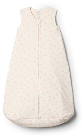 Amazon Essentials x Sofia Grainge Unisex Baby Baumwoll-Schlafsack, tragbare Decke, Elfenbein Rosa Kleine Häschen, 0-6 Monate