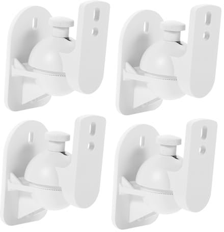 OSALADI 4pcs Surround Sound Speaker Wall Mounts for Satellite Speakers Brackets for Easy Installation Sturdy Support for Home Theater Setup