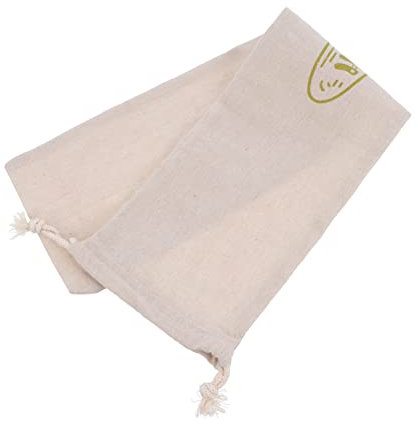 Amosfun Bread Bag Drawstring Organic Cotton French Stick Bread Storage Container
