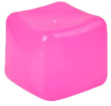 BOSSETY Stressbälle Squeeze Cube ,Hochdichtes Gel-Eiswürfel-Spielzeug zum Stressabbau Antistressbälle für Kinder Erwachsene, Squeeze Spielzeug Squishies Ball, Ice Cube Fidget Toy 1pc (Rosa)
