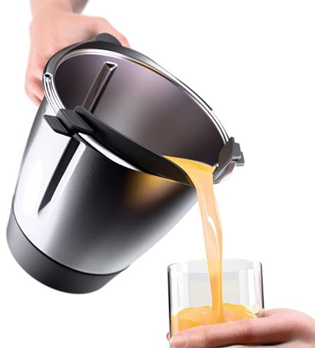 Wundermix - WunderFlow Ausgießer für Thermomix TM6 & TM5 • Abgieß-Hilfe für präzises & tropffreies Ausgießen • Mit auslaufsicherer Silikondichtung • Spülmaschinengeeignet & BPA-frei • Made in Germany
