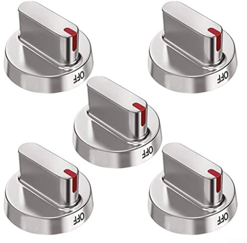 5 x Cooker Oven Hob Control Knob Switch Dial for Samsung DG64-00347A 60mm Diameter ABS