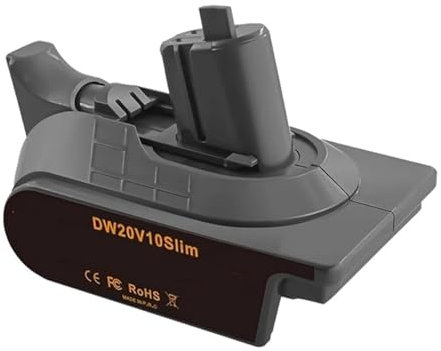 DW20V10 Slim Battery Adapter,Compatible for Dewalt ,20V Li-Ion Battery Convert to,Compatible for Dyson ,V10 Digital Slim Vacuum Cleaner