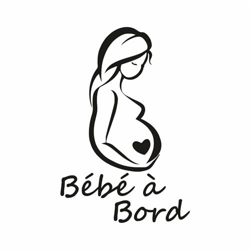 Stickers Bébé à Bord – Autocollant Sécurité Voiture | Personnalisation Possible | Vinyle Résistant & Repositionnable | Signalétique Bébé en Voiture | Plusieurs Couleurs & Modèles