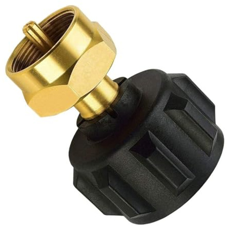 ALCXAZS Propan Tank Adapter, professionelles Messing Reglerventil, für den Außenbereich, Gasflaschen Kupplung, Anpassung von Teilen, Verbindungskomponente