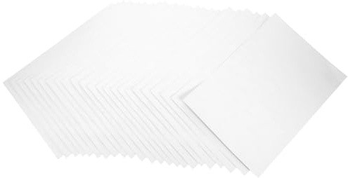 NOLITOY 50 Blatt Selbstklebendes Aufkleberpapier Bedruckbare Etikettenpapier für Drucker Rechteckige Klebeetiketten zum Beschriften Kratzfest Vielseitig für Büro Haushalt Organisation