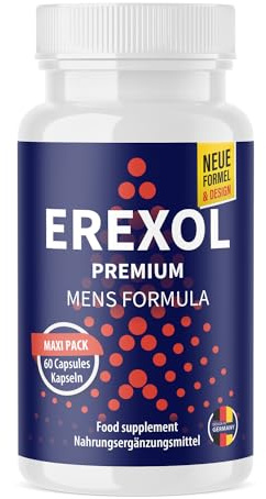 Erexol Kapseln | Wieder länger Lust erleben | Kraft für den aktiven Mann | 60 Kapseln