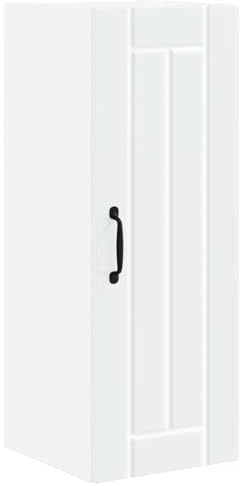 VIHHQGC Lucca White Engineered Wood Dishwasher Panel with Smooth Surface, Compact Oven Cabinet for Kitchen and Oven Housing Unit with Adjustable Feet (2 Pcs)