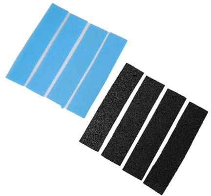 Getdoublerich Confezione da 8 Filtri per Aria per Mitsubishi Electric per mini Split, Compatibile con MAC-2330FT-E & MAC-3000FT-E, Enzima Litico & Carbone Attivo, 21x4,7cm