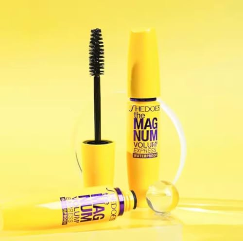 Mascara 4D Thick Lash - Mascara Nero Allungante e Volumizzante - Lunga Durata, Formula Incurvante ed Effetto Ciglia Finte (GIALLO)