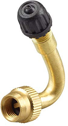 Hofmann Power Weight 10x Ventilverlängerung LKW Messing 34mm 45° | Ventilverlängerung montiert + Ventilkappe | Ventil Verlängerung LKW