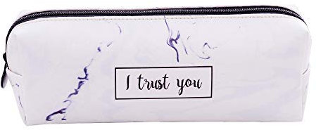 Boomly Mäppchen Marmor tragbar Federtasche Grosse Kapazität Wasserdicht Federtasche Stationäre Box Make-up Kosmetiktasche Reißverschluss Beutel Geschenke Tasche Für Teenager, Jungs, Kinder